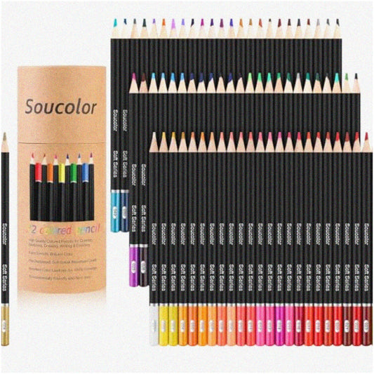 72-Color Colored Pencils Set for Coloring Books