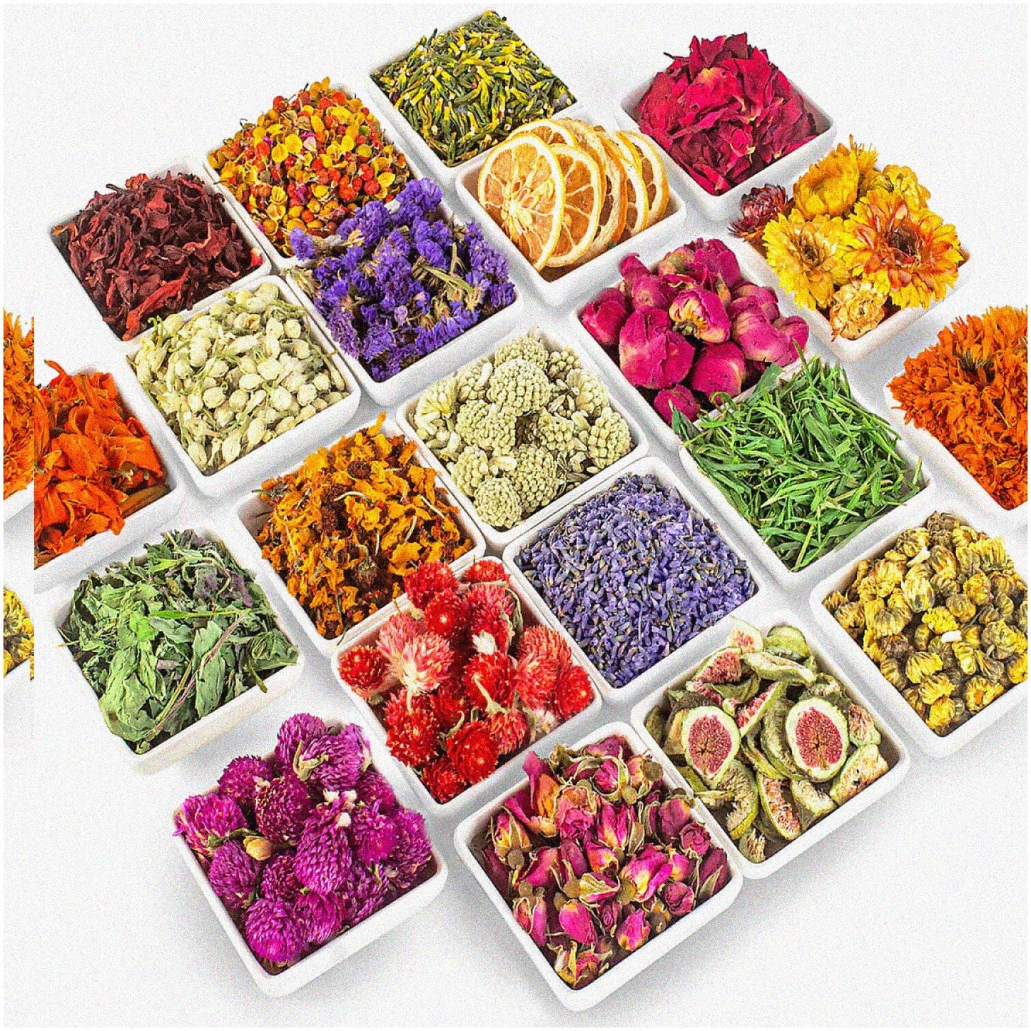 21-Pack Dried Flowers for Candle Soap Bath Jewelry