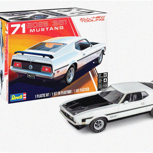 Ford Mustang Boss 351 Model Car Kit 1:25 Scale 129 Pieces