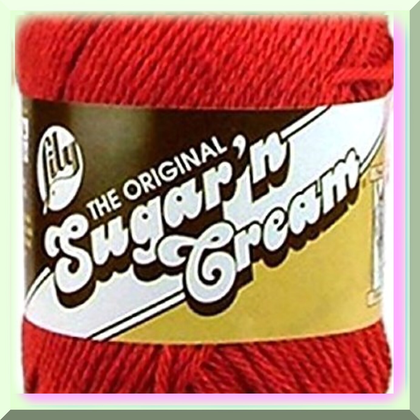 Vibrant Red Cotton Yarn, 4 Worsted Gauge, 100% USA Grown