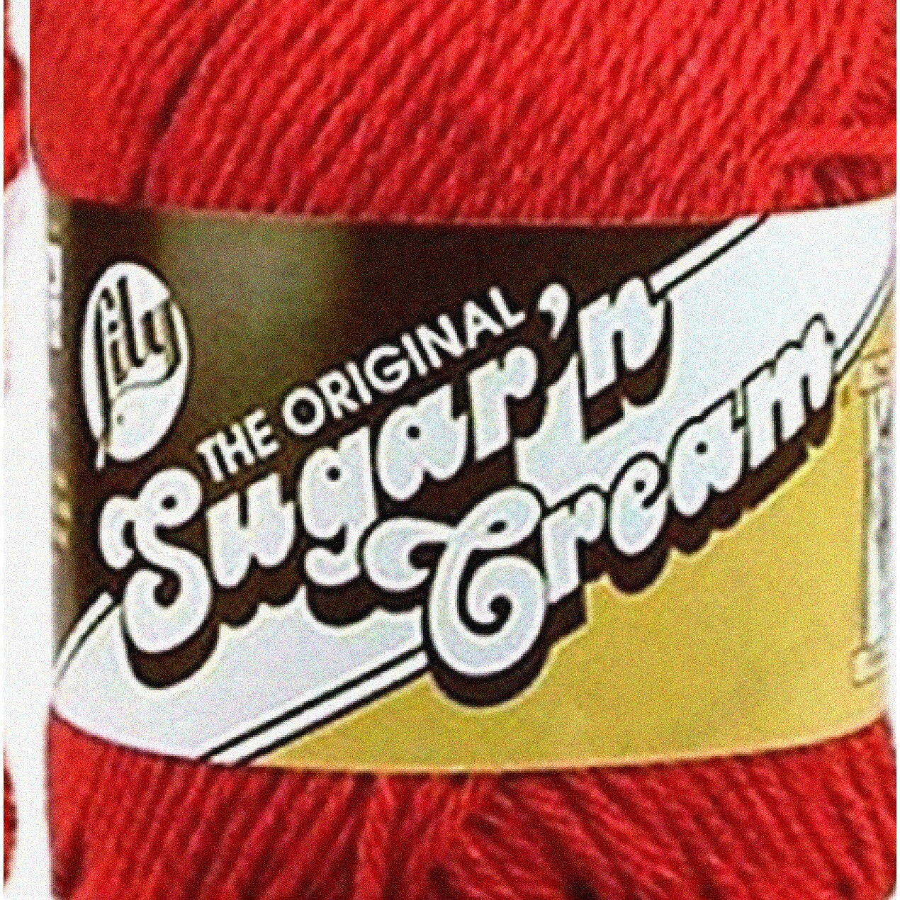 Vibrant Red Cotton Yarn, 4 Worsted Gauge, 100% USA Grown