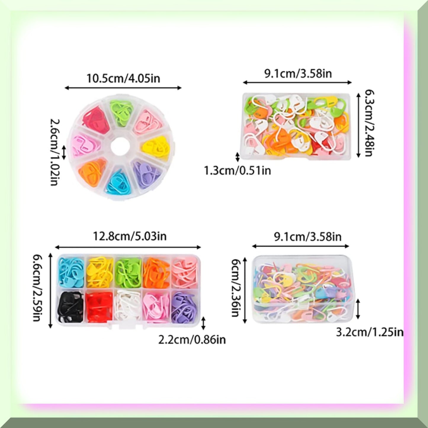 Rainbow Stitch Master Set with Markers, Clips, and Counters (150/100/80/60 Pieces)