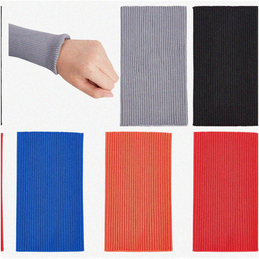 10Pcs Colorful Knit Cuff Sleeve Ribbing Set for Garments
