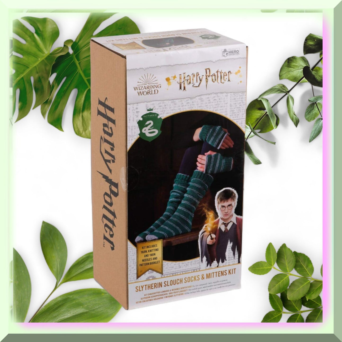 Slytherin Hogwarts Socks & Mittens Knitting Kit