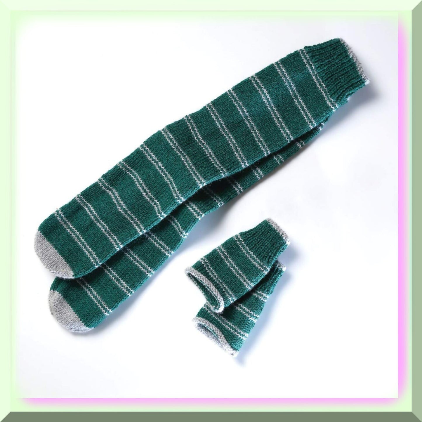 Slytherin Hogwarts Socks & Mittens Knitting Kit