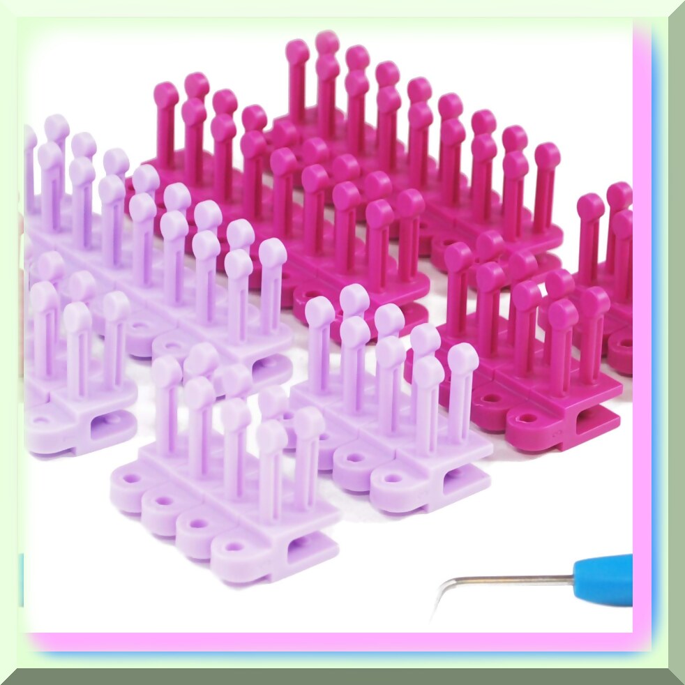 Flexee Loom Links Petite Yarn Connectors 48-Piece Set