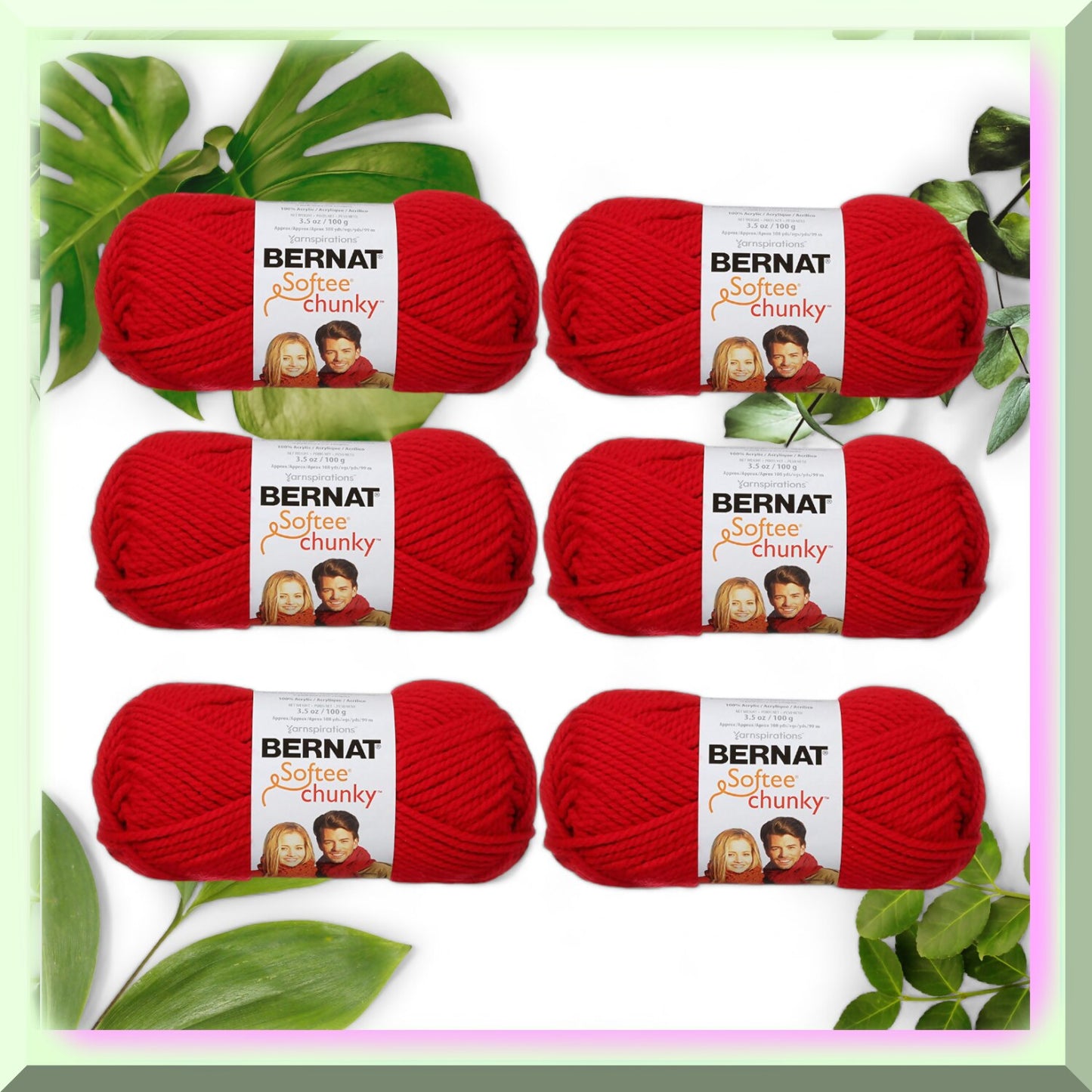 Berry Bliss Chunky Yarn Bundle 6-Pack 100g Balls