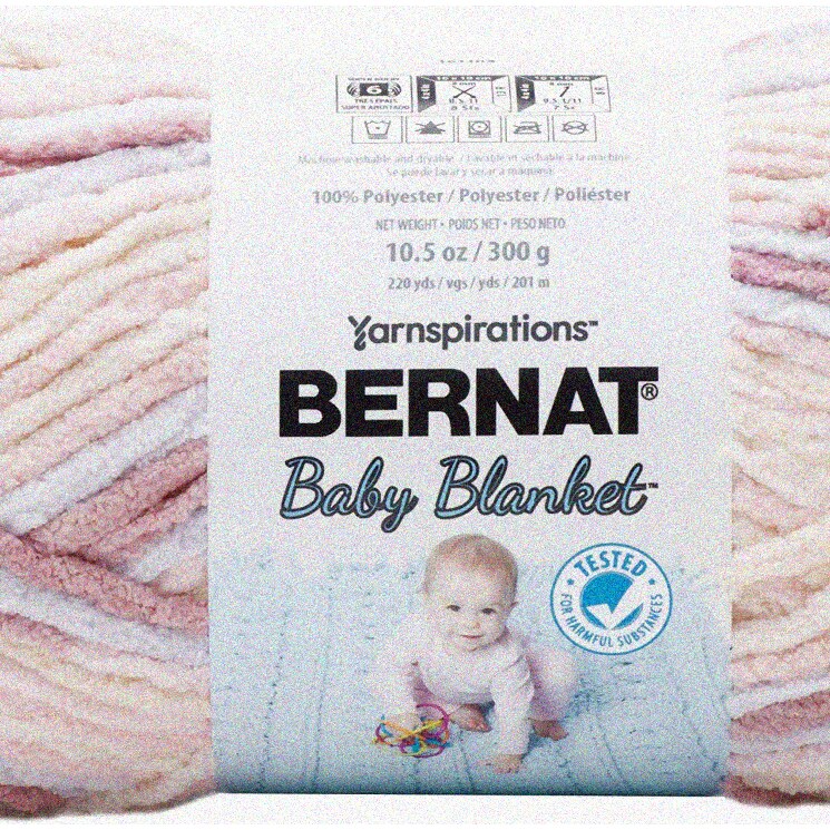 Raspberry Kisses Baby Blanket Yarn 10.5oz 258yds