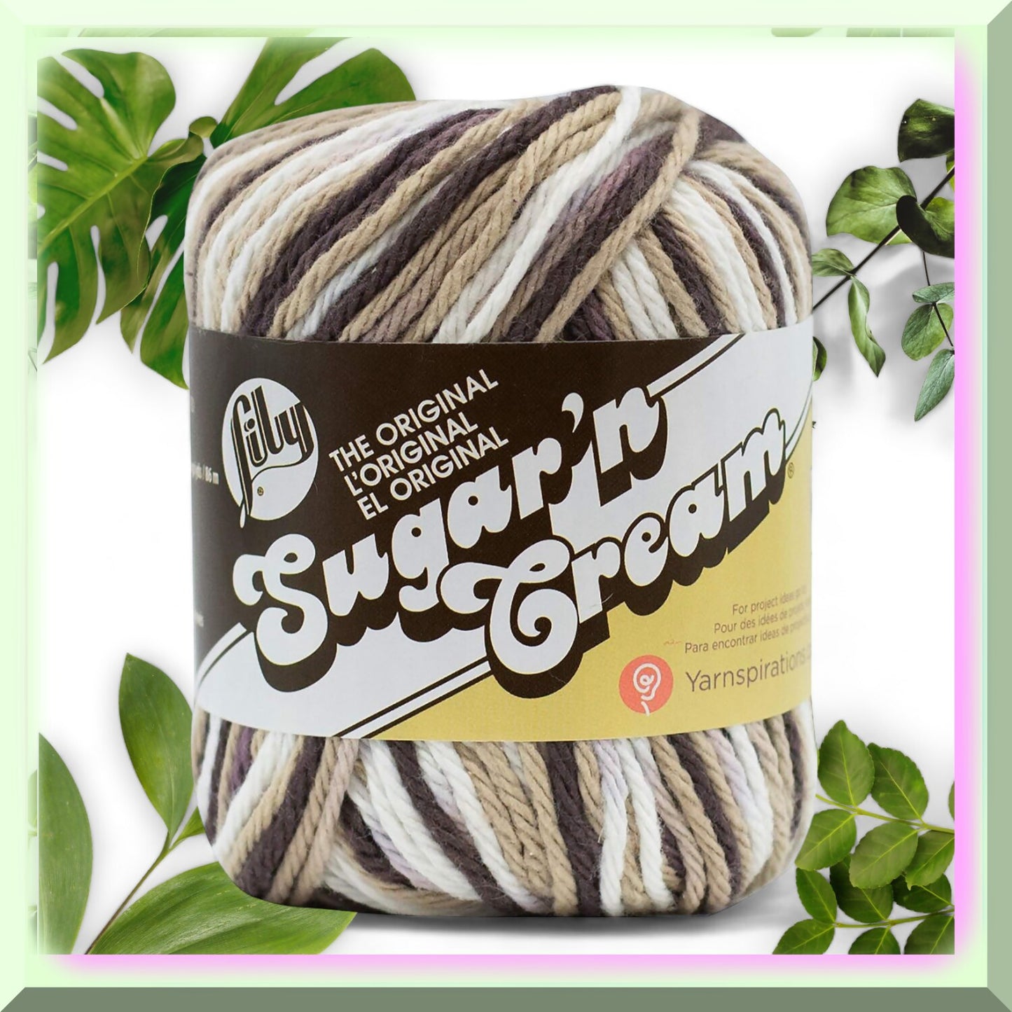 Cotton Ombre Yarn Brown Bliss 2oz Gauge 4