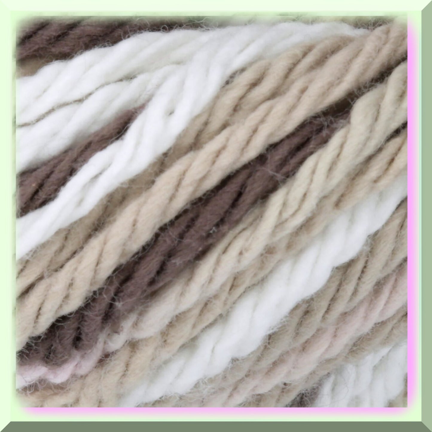 Cotton Ombre Yarn Brown Bliss 2oz Gauge 4