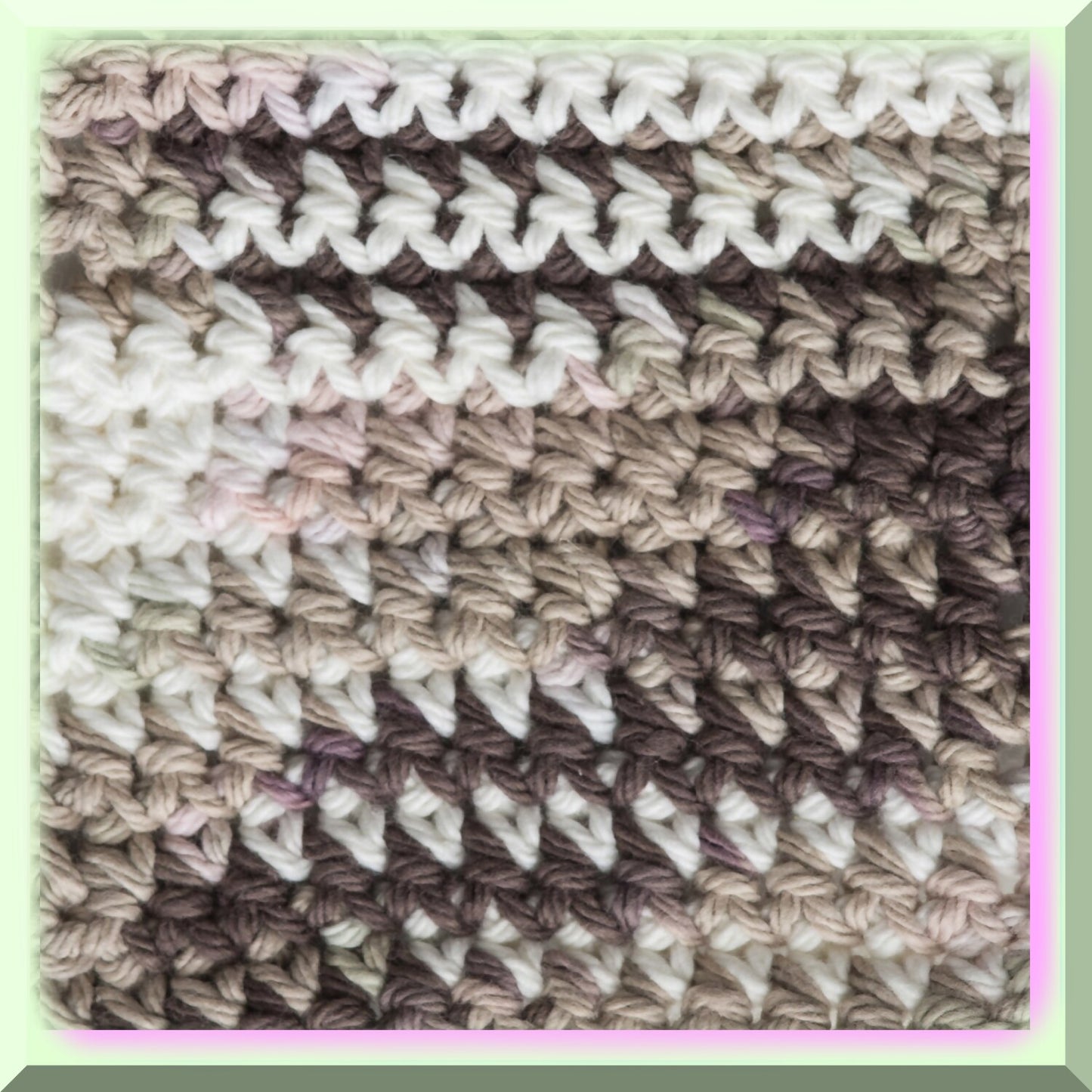 Cotton Ombre Yarn Brown Bliss 2oz Gauge 4