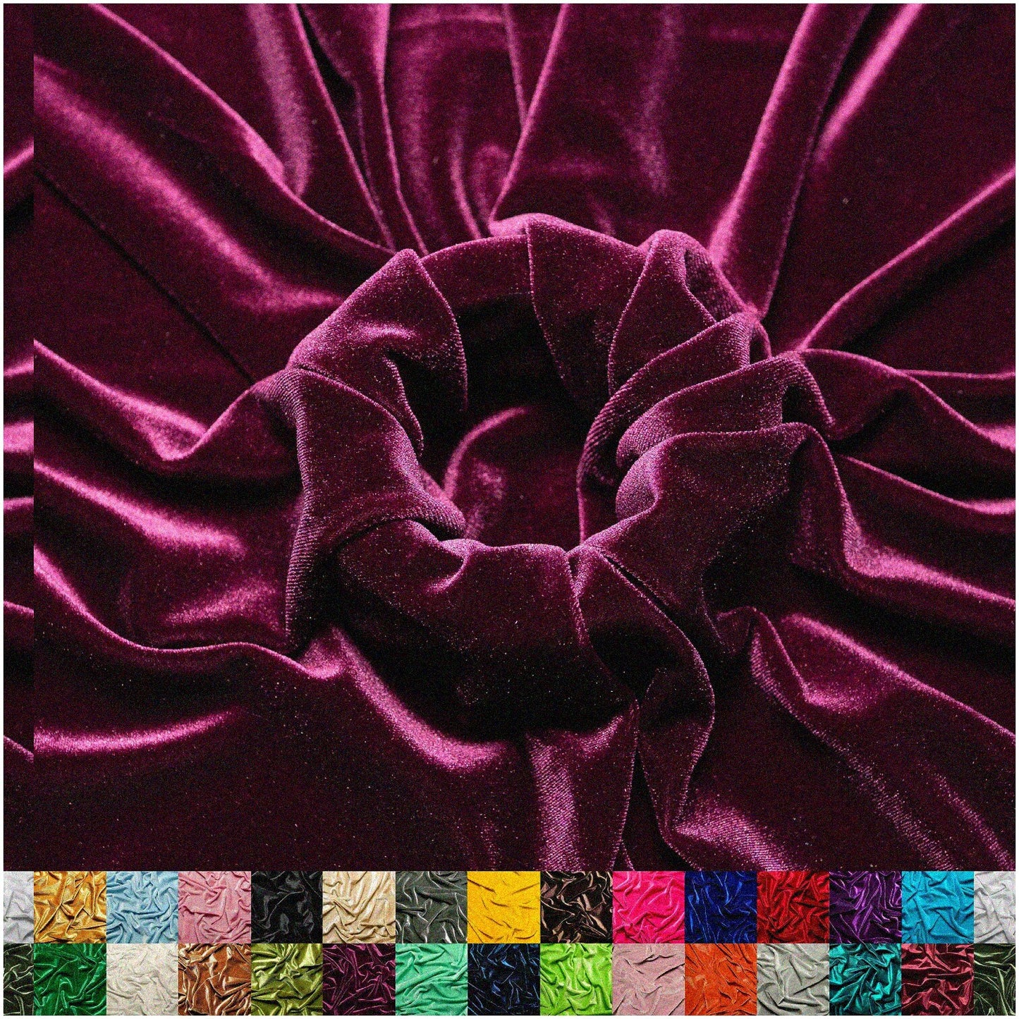 Velvet Fabric 60" Wide Ice Color by the Yard