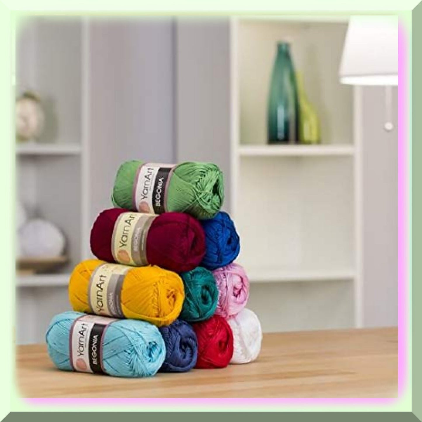 Begonia Bliss Mercerized Cotton Yarn 20 Skeins