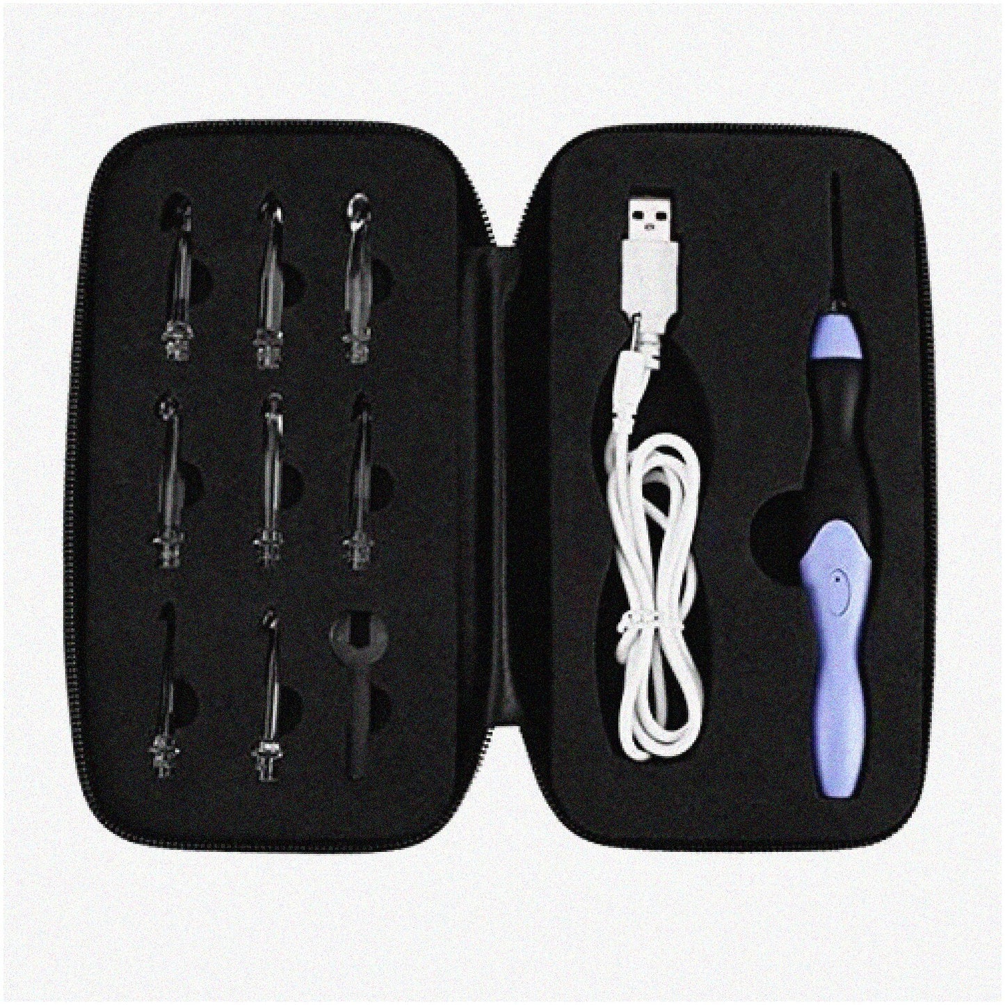 Rechargeable LED Crochet Hook Set with Lighted Knitting Needles