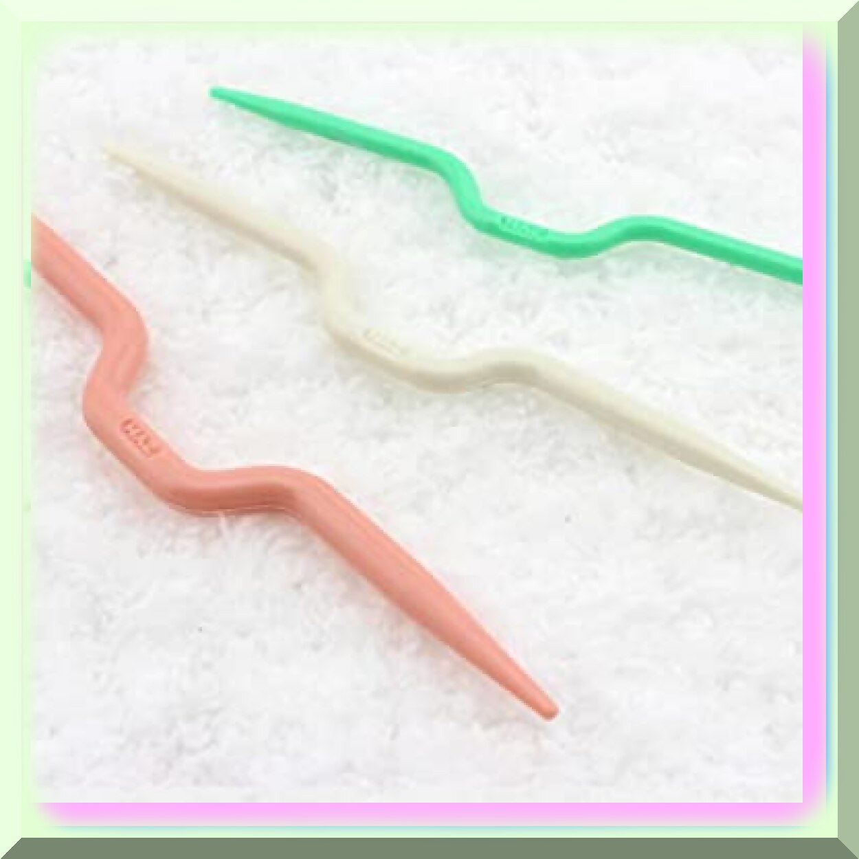 Colorful Cable Crafters 3 PCS Plastic Safety Pin Cable Knitting Needles