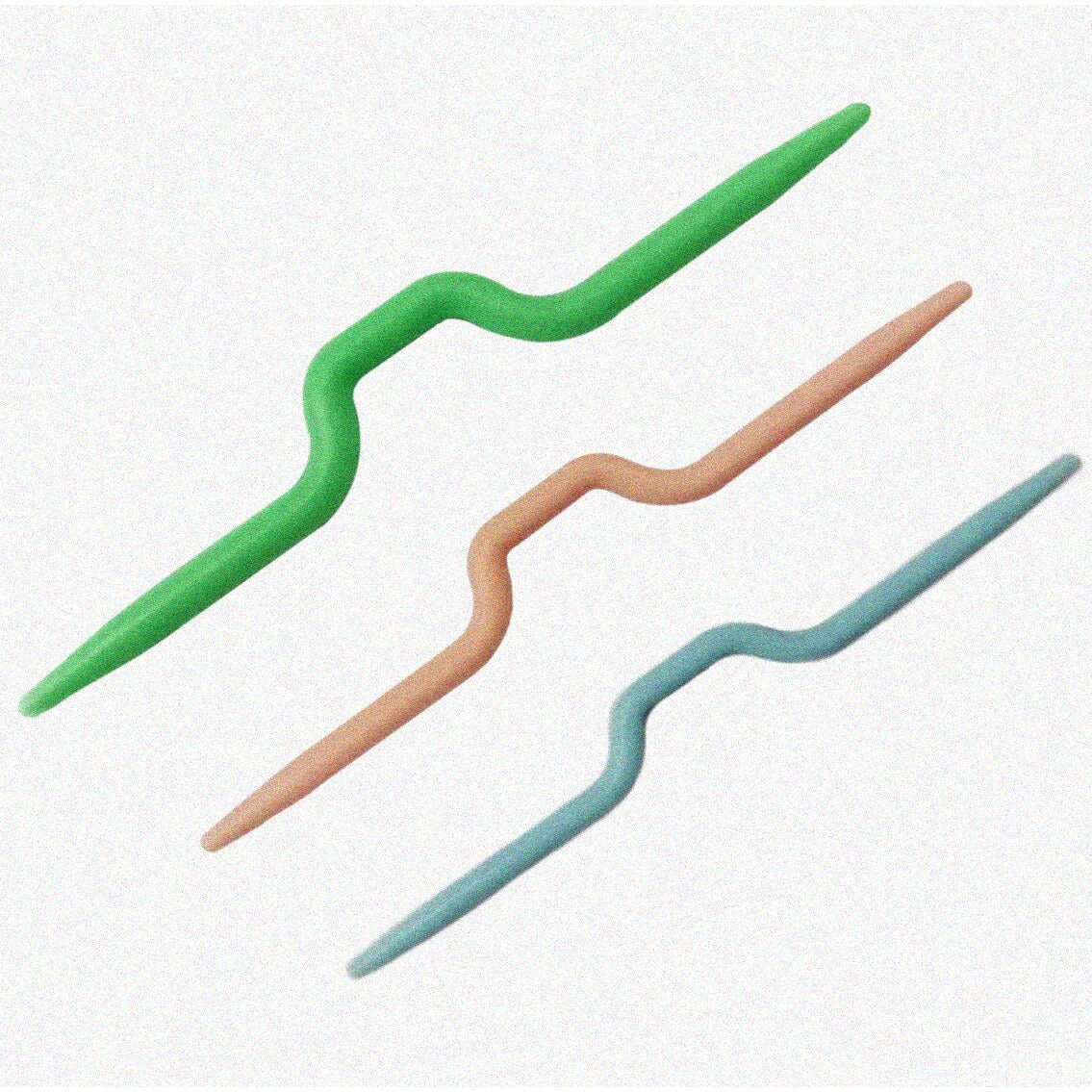 Colorful Cable Crafters 3 PCS Plastic Safety Pin Cable Knitting Needles