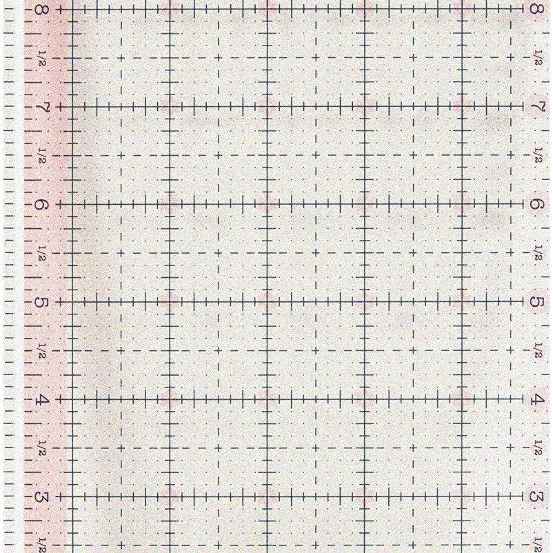 Pink Precision Ruler 5.5x10.5-inch Non-slip Craft Tool