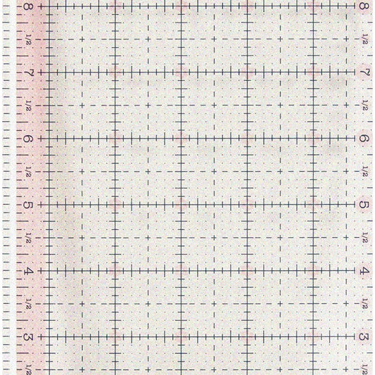 Pink Precision Ruler 5.5x10.5-inch Non-slip Craft Tool