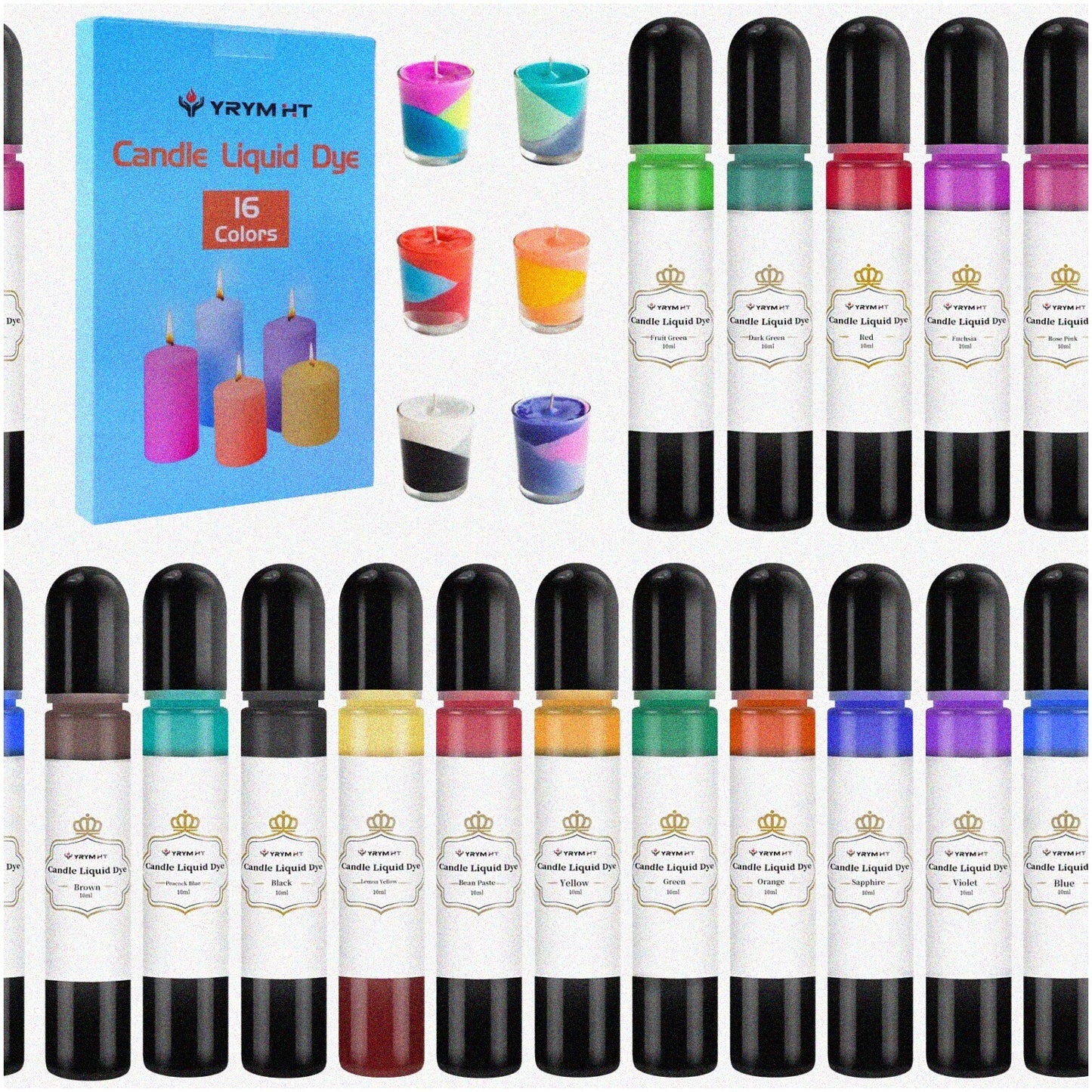 16 Shades of Nature Liquid Candle Dye Kit