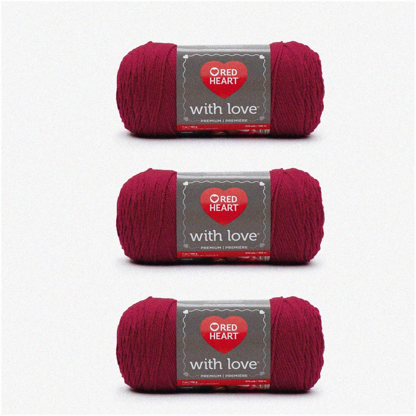 Berry Bliss Yarn Trio 198g Acrylic Worsted 370 Yards