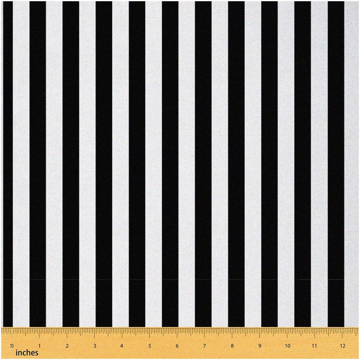 Abstract Geometric Upholstery Fabric Black White Stripes 5 Yards