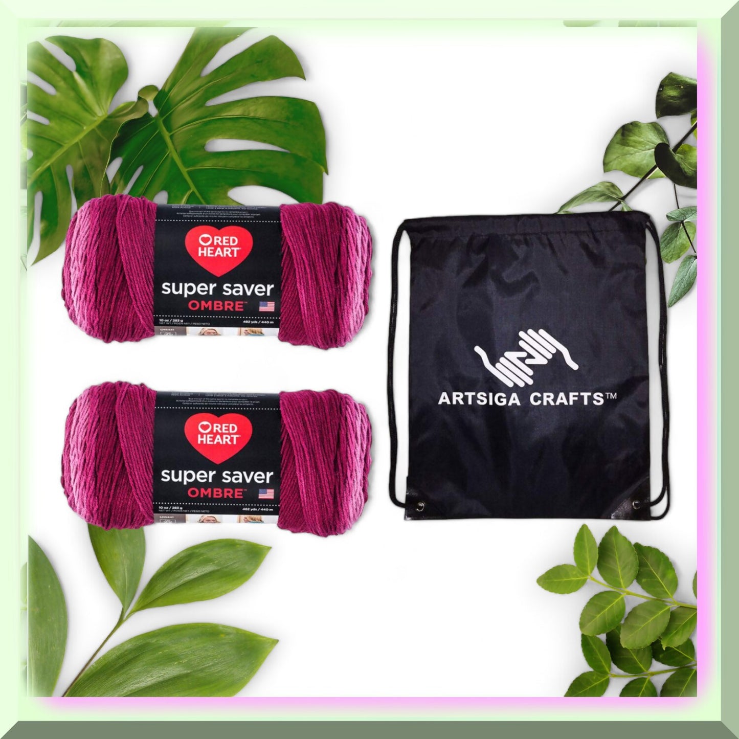Anemone Ombre Yarn 2-Skein Pack with Project Bag