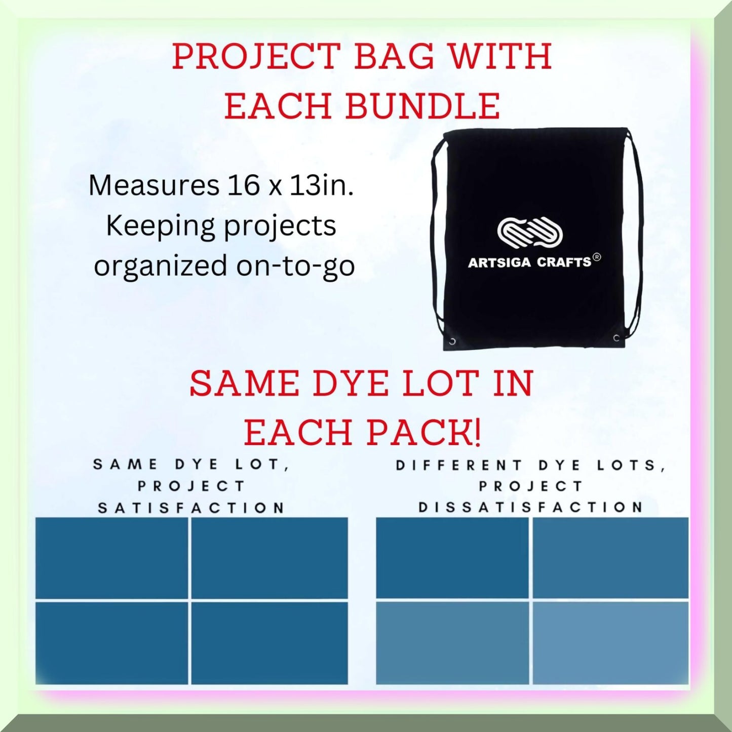Anemone Ombre Yarn 2-Skein Pack with Project Bag
