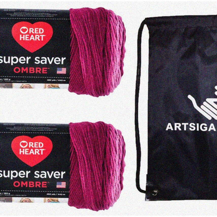 Anemone Ombre Yarn 2-Skein Pack with Project Bag