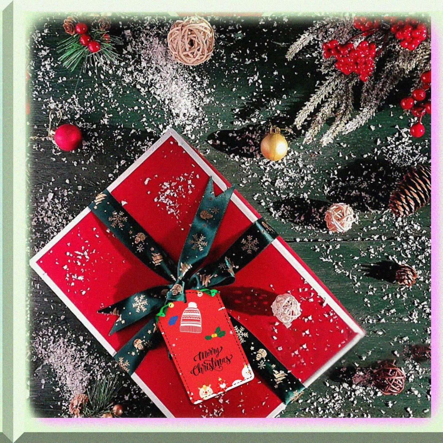 Tag Cutting Dies and Clear Stamps Set for Card Making