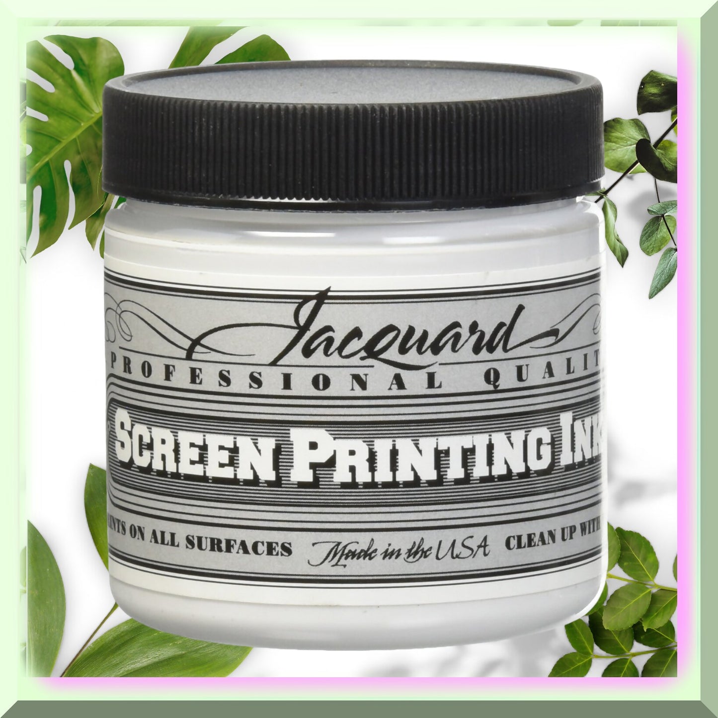 Water-Based White Screen Printing Ink 4oz