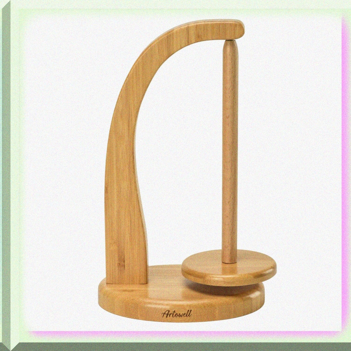 Wooden Yarn Holder for Knitting and Crocheting