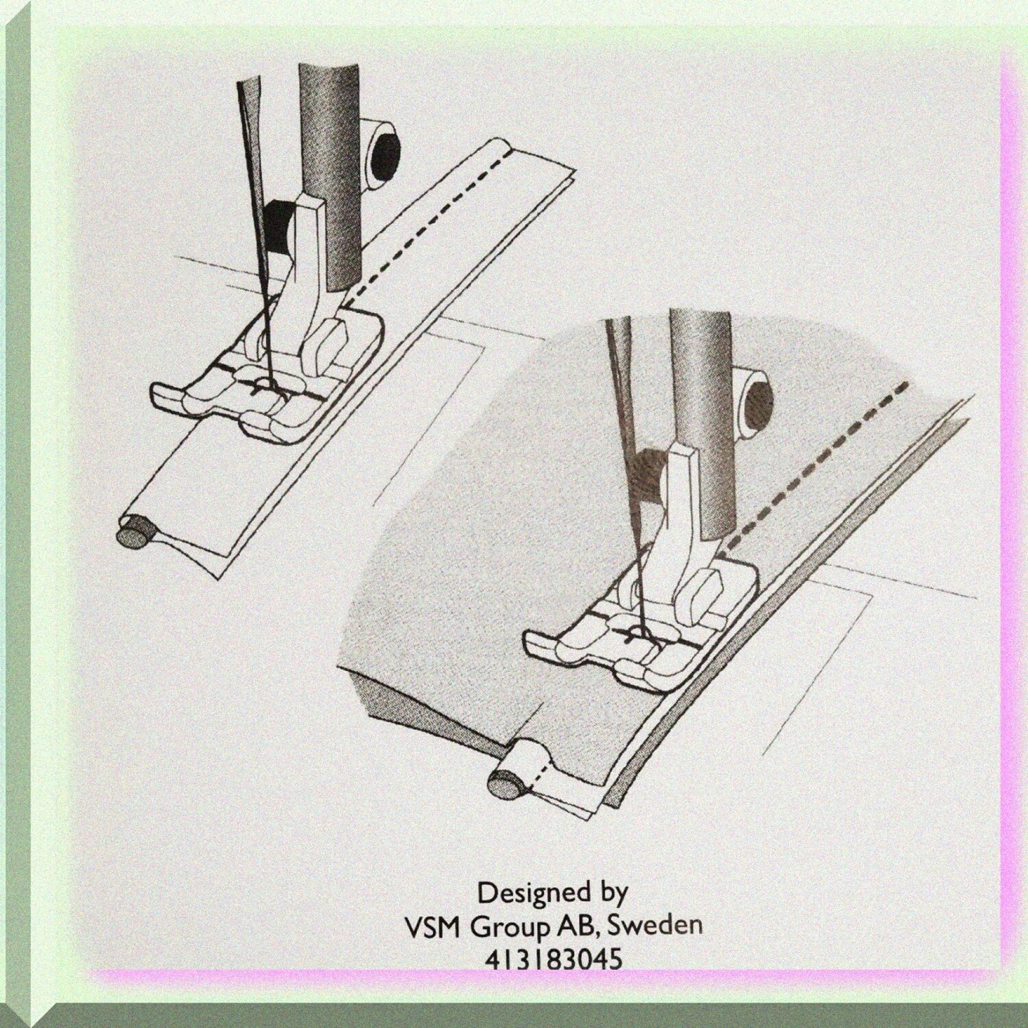 1.5mm Mini Piping Foot for Viking Husqvarna Machines