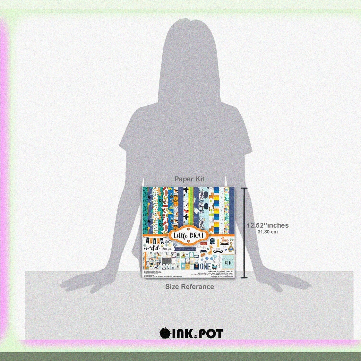 Baby Boy Blue Scrapbook Paper Kit 16 Pages