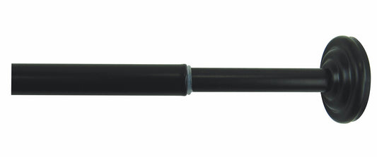 Mini Tension Rod 1/2" Diameter Black 15-24"
