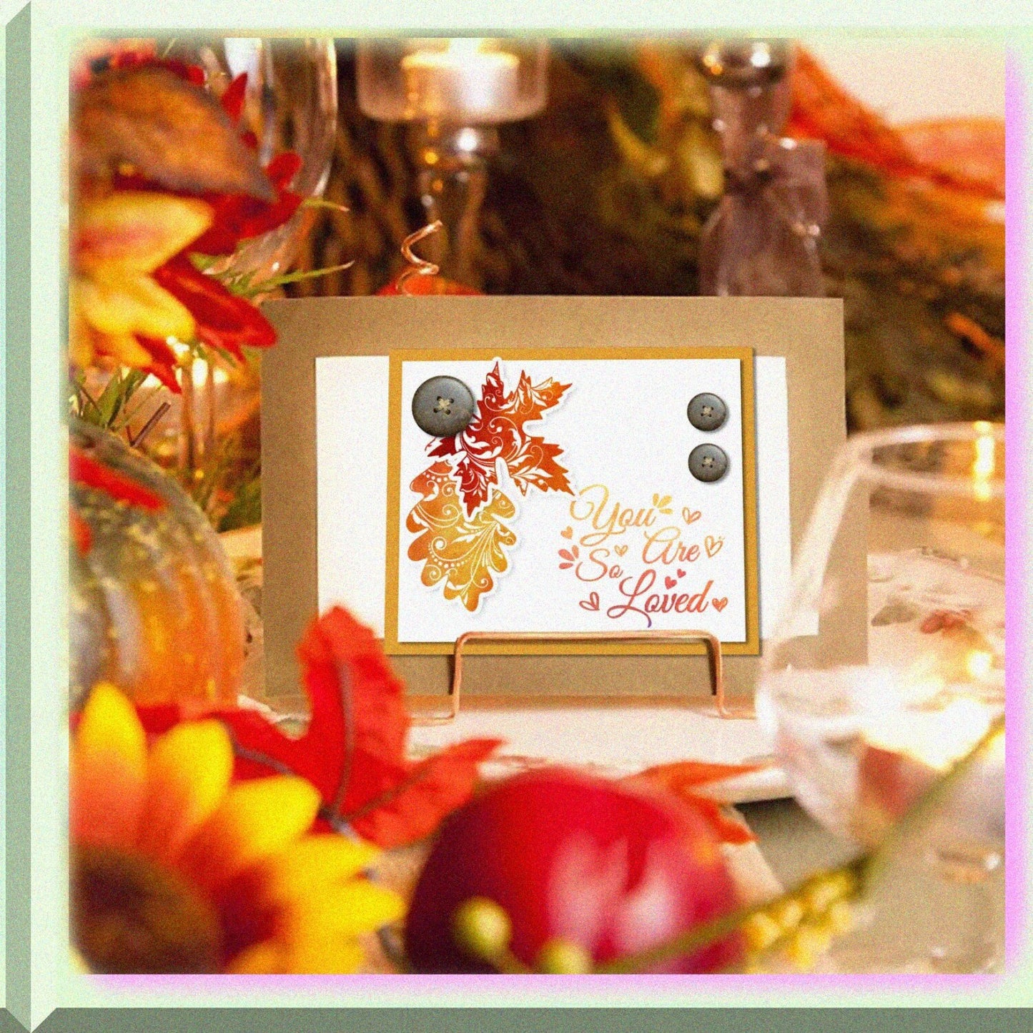 Autumn Leaves Clear Silicone Stamp Sheet 16x11cm