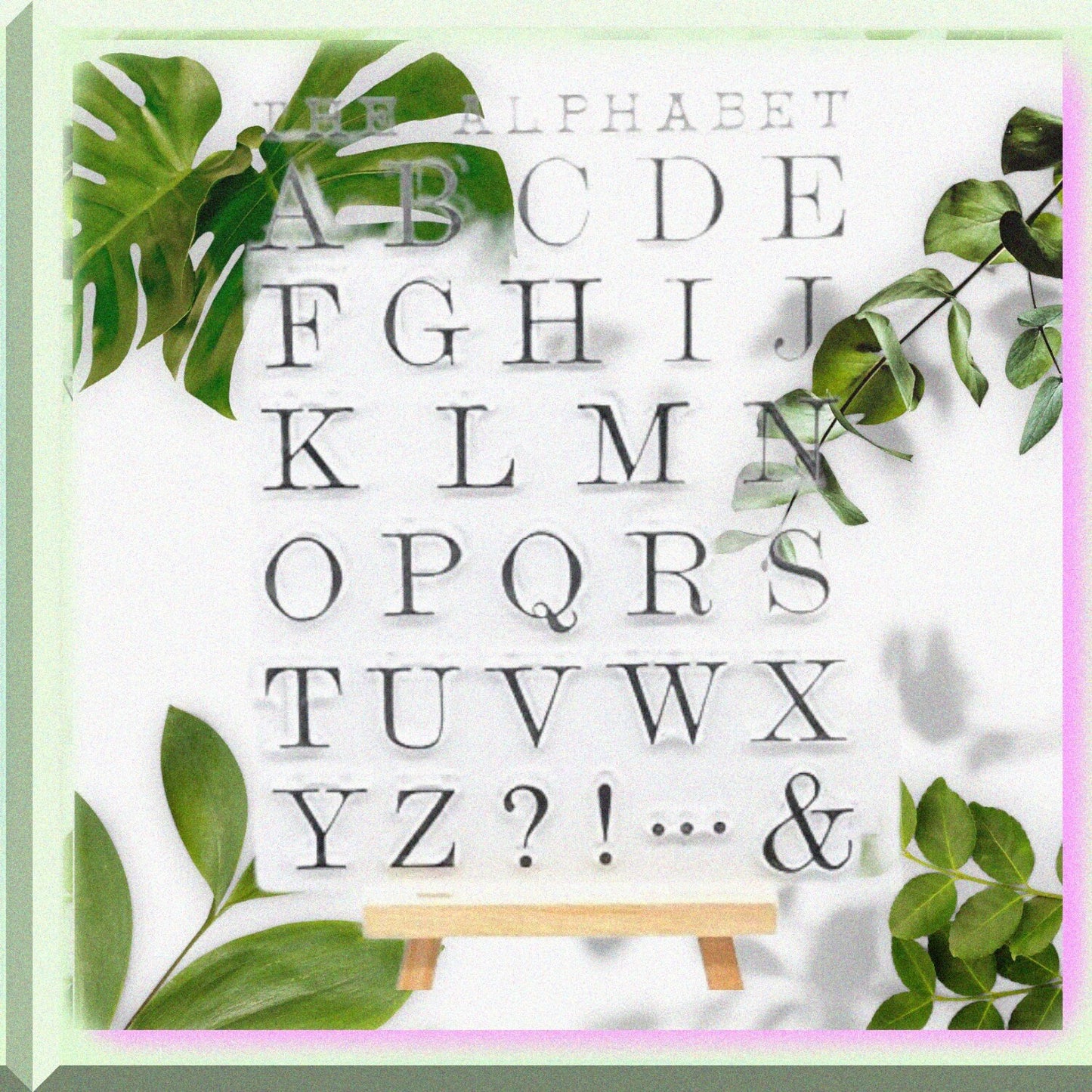 Upper Alphabet Letters Clear Stamp for Card Making and Scrapbooking