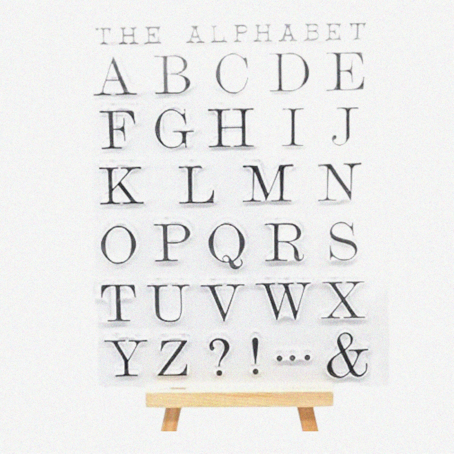 Upper Alphabet Letters Clear Stamp for Card Making and Scrapbooking