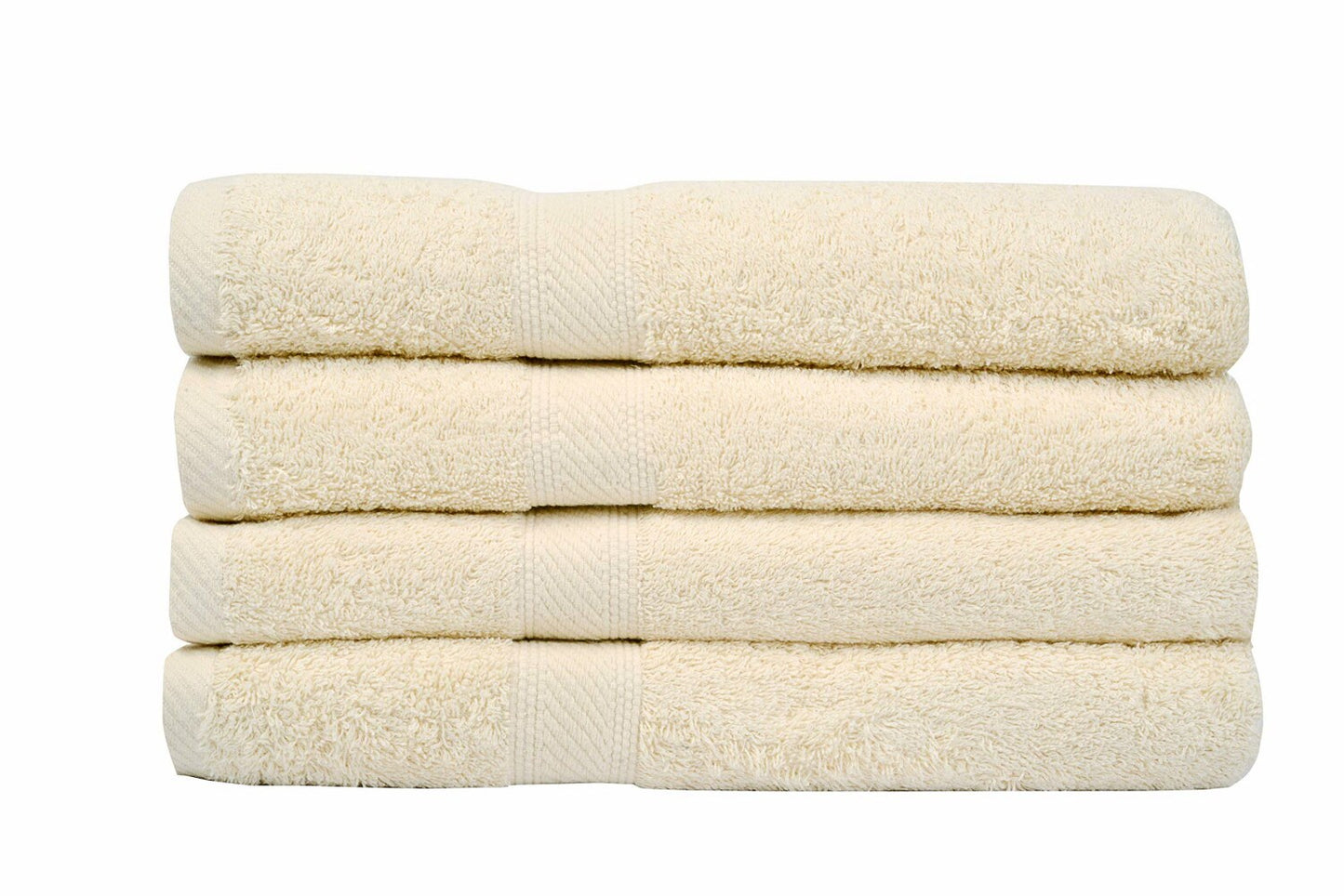 4 Pack Beige Bath Towels 27x54 inches