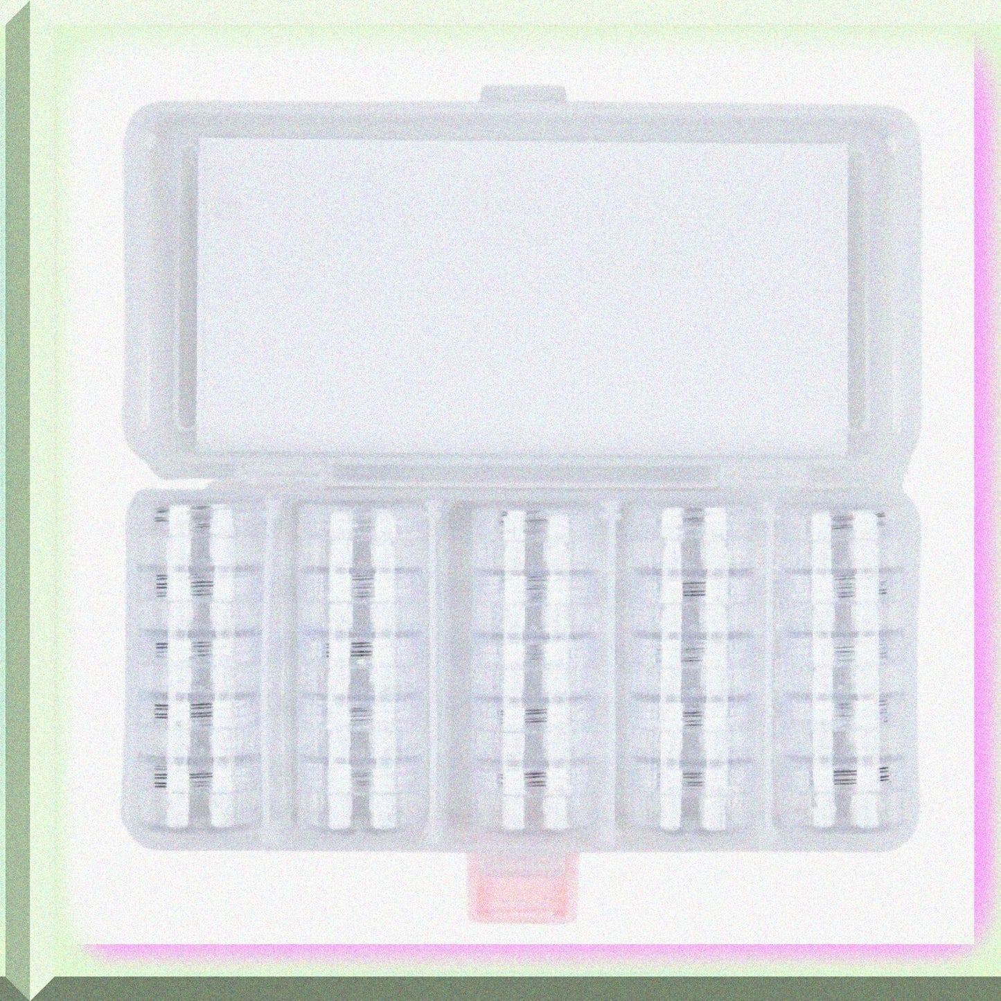 Clear Organizer Box with 25 Jars and Compartments