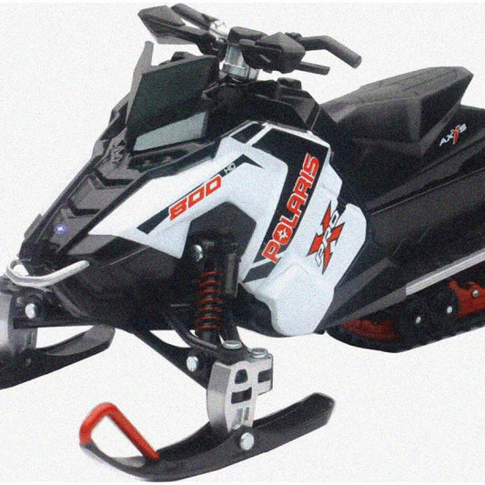 1/16 Scale White Switchback Snowmobile Model
