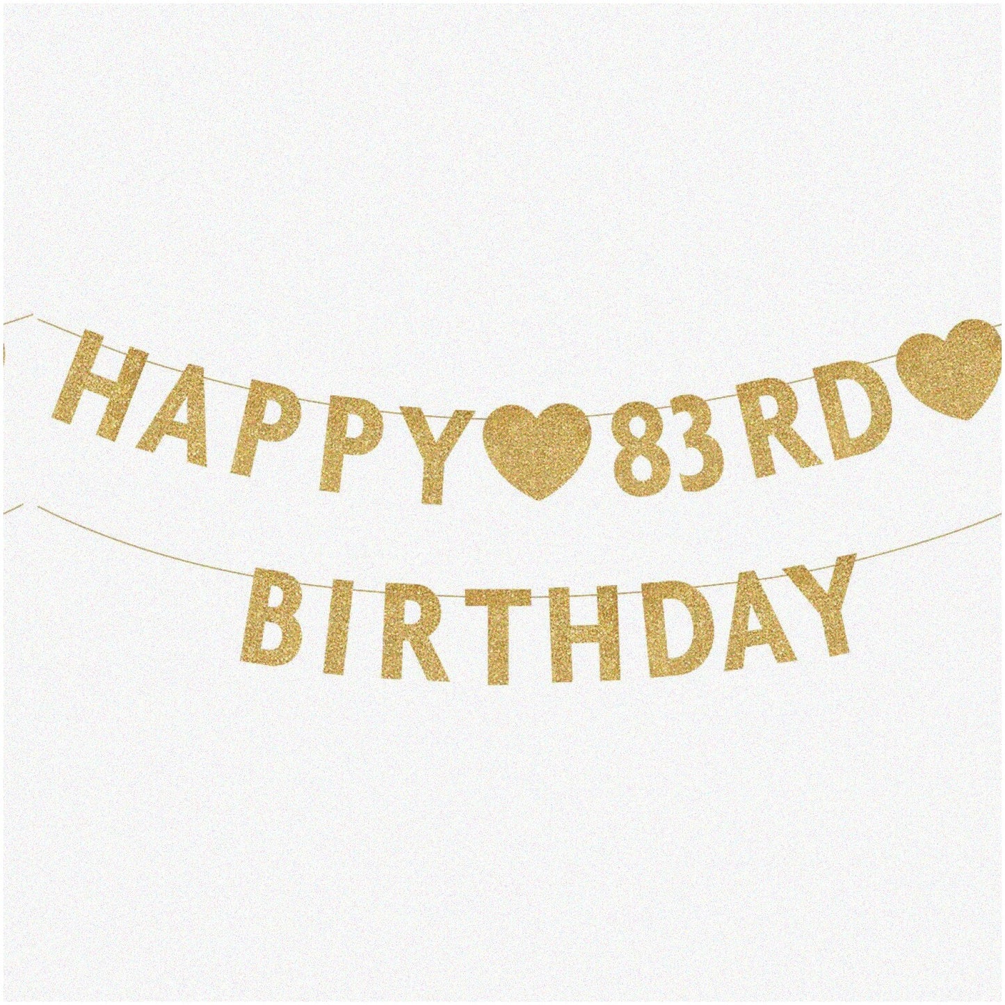 Sparkling Gold 83rd Birthday Celebration Set