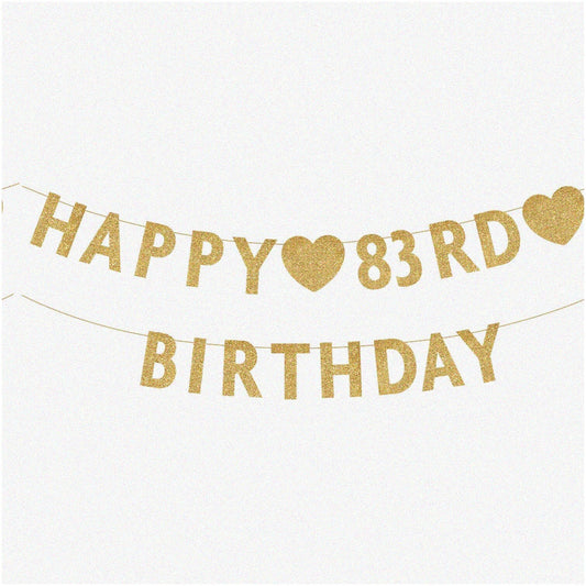 Sparkling Gold 83rd Birthday Celebration Set