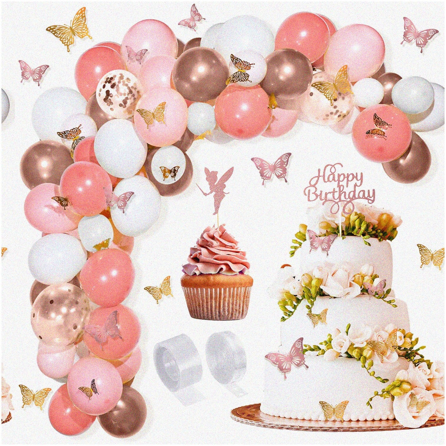 Shimmering Monochrome Metallic Circle Confetti 300pcs