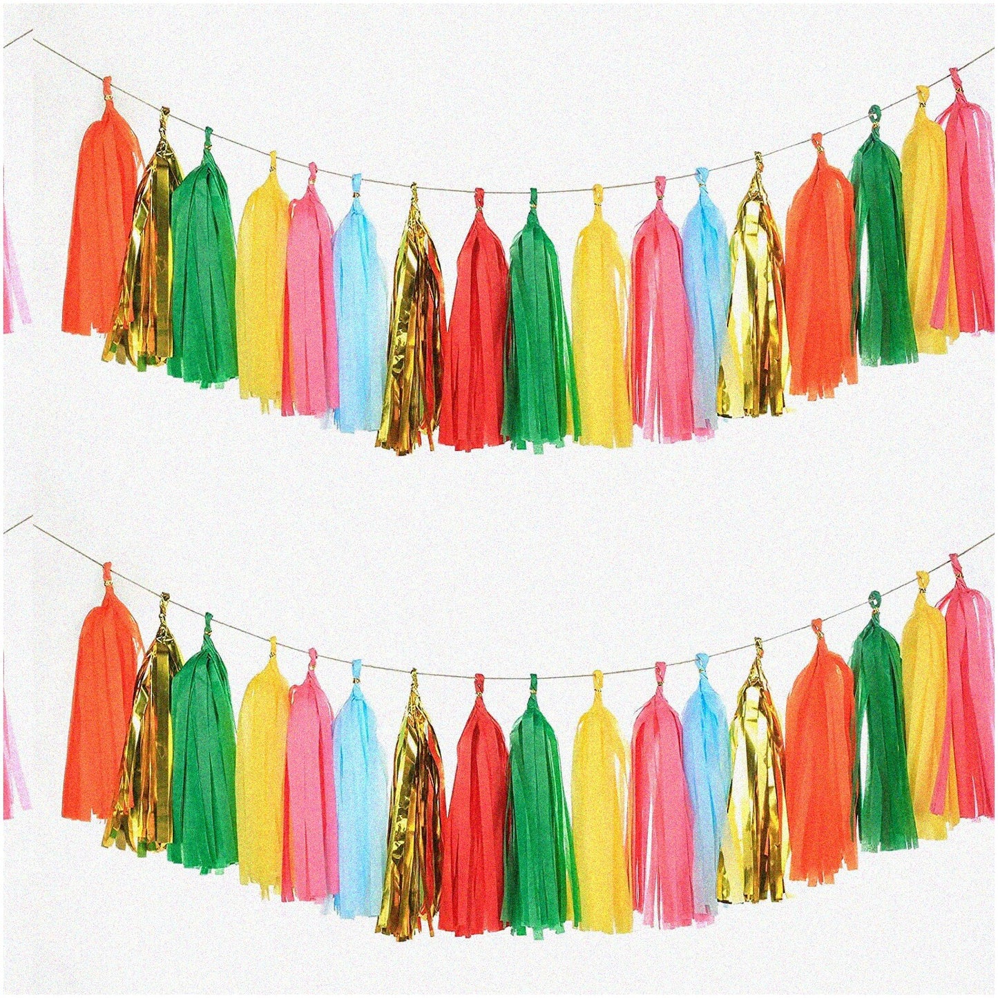 35 PCS Tissue Paper Tassel Garland Kit