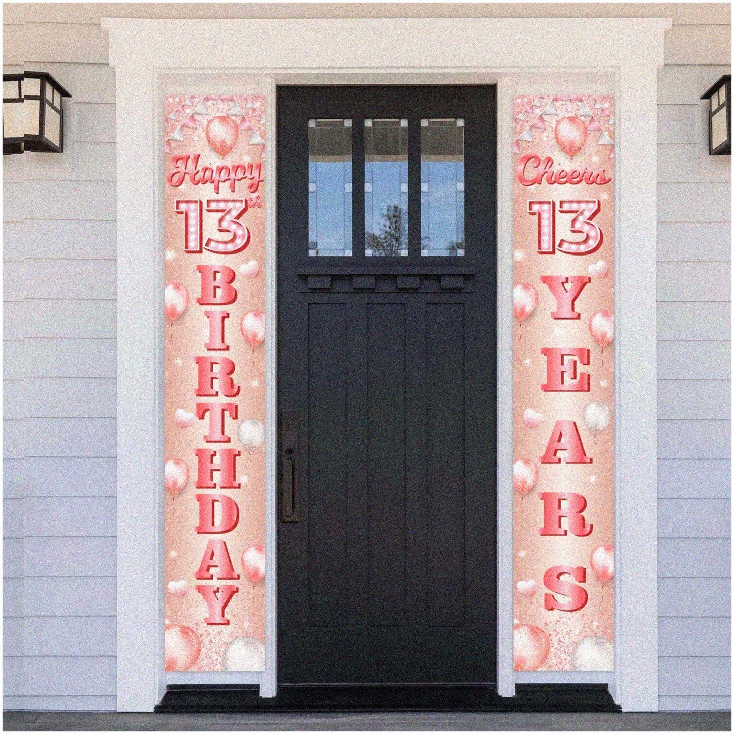 Pink 13th Birthday Party Set with Banners and Decorations