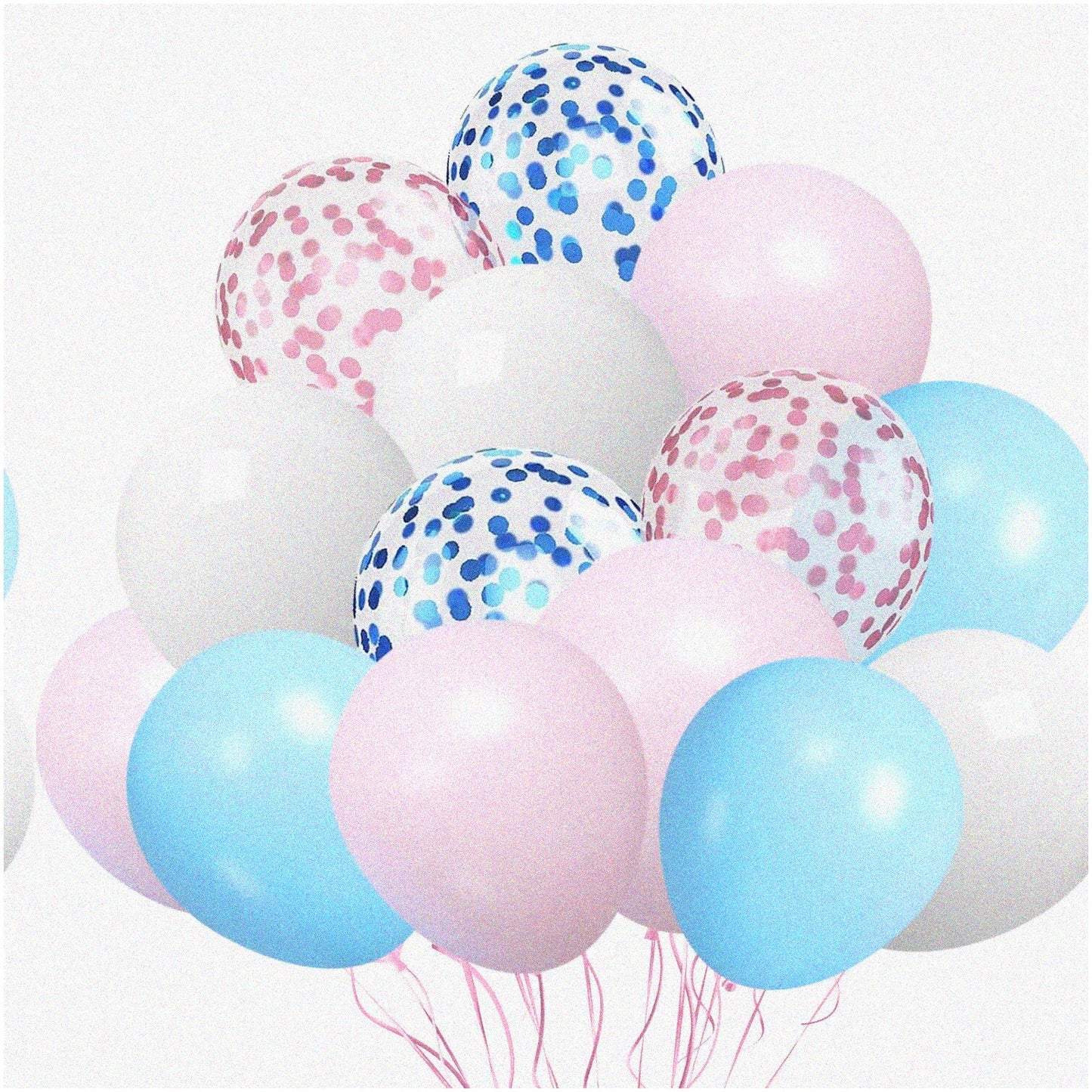 Party Pop Gender Reveal Balloons 60 Pack 12 Inch