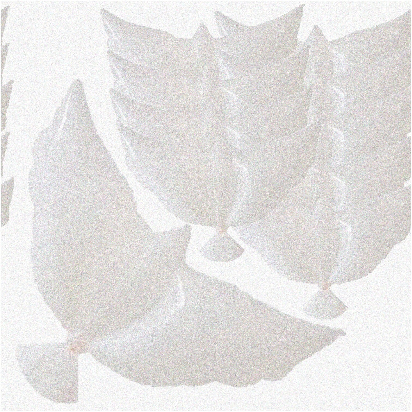 10 Pack 41" White Dove-Shaped Balloons for Weddings and Parties