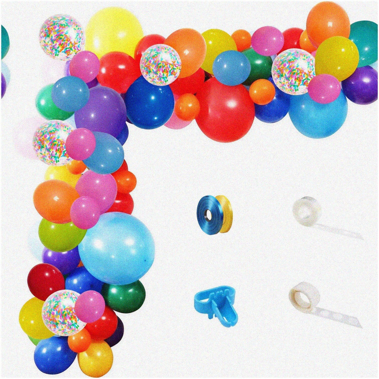 Colorful Carnival Balloon Garland Kit with Latex Balloons