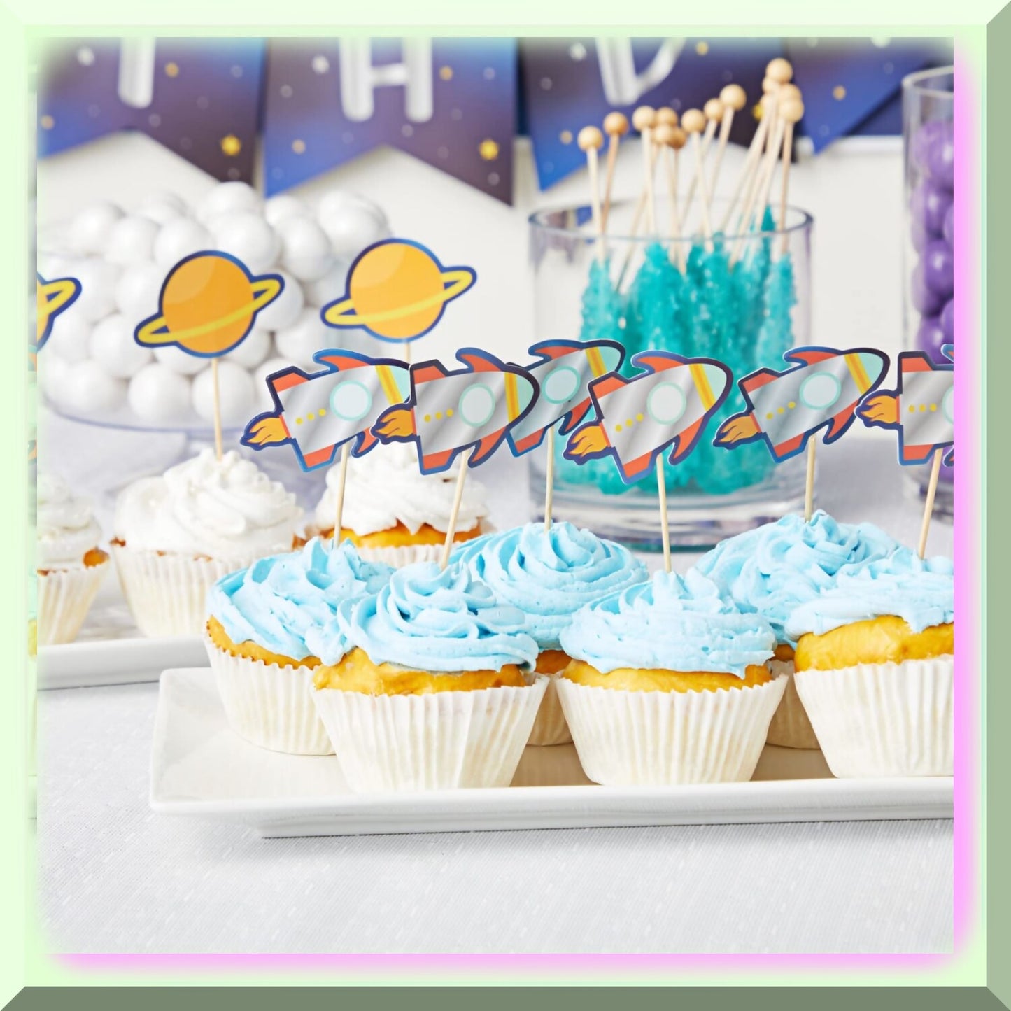 102-Piece Outer Space Party Decorations Set
