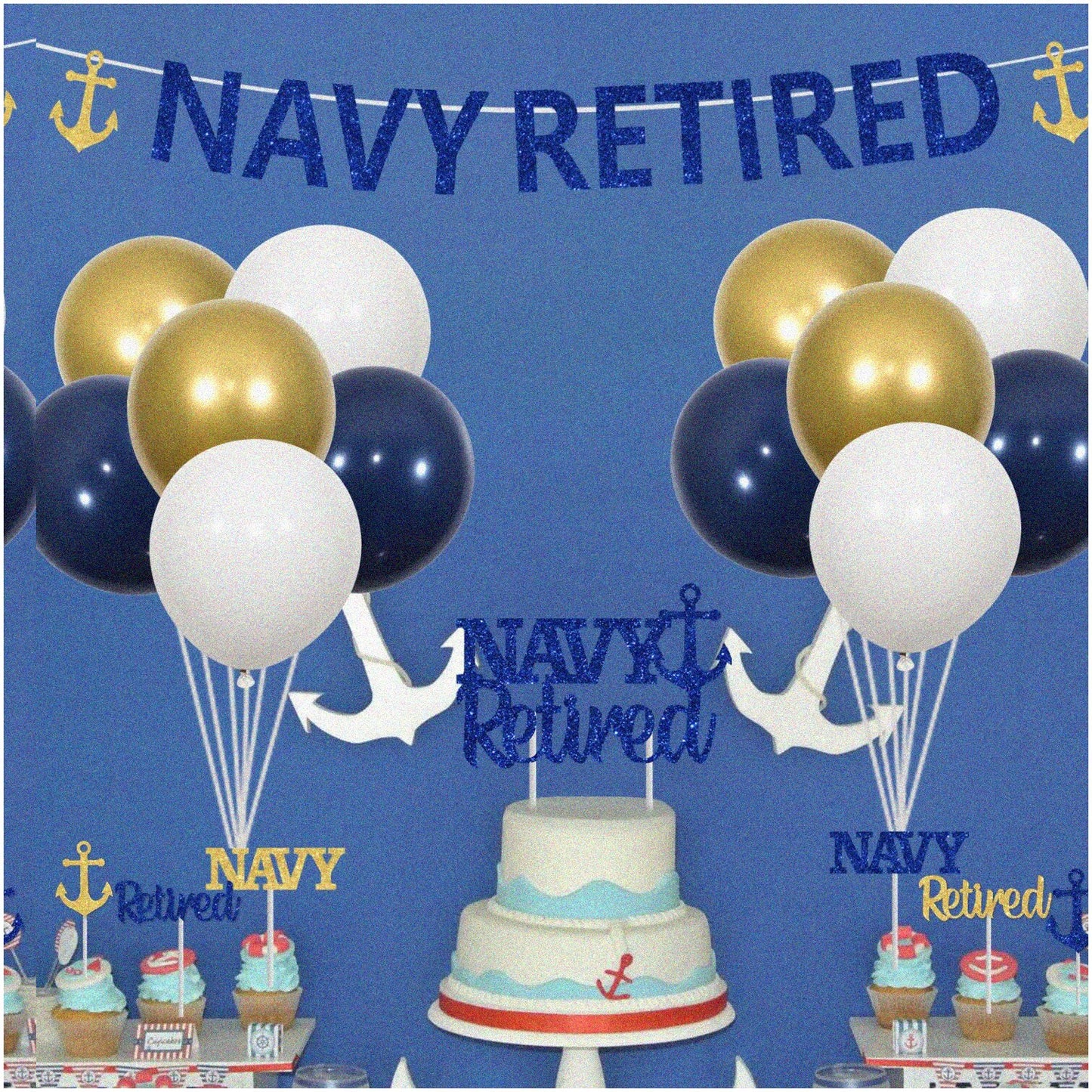 Glittery 30th & 35th Birthday Banner Black